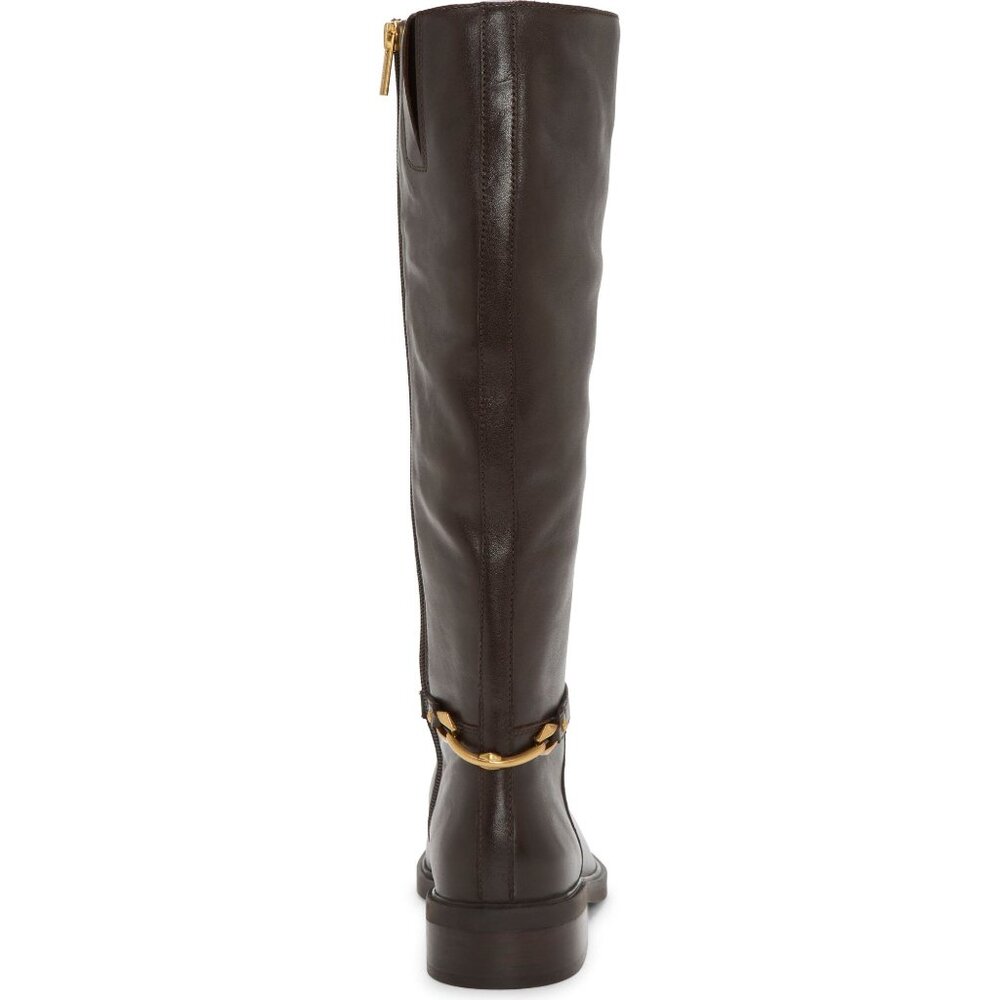 🆕 VINCE CAMUTO Adria 2 Tall Knee High Riding Boot 9 Wide Calf Brown - Picture 6 of 16